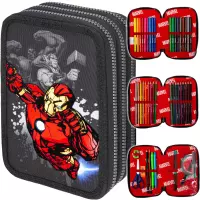 Ilustracja CoolPack Jumper 3 Piórnik Trzykomorowy Z Wyposażeniem Avengers F067778