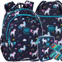 Ilustracja produktu Zestaw 3el. CoolPack Jerry Plecak Szkolny Mrs Unicorn F029935 + Worek F070935 + Piórnik F066935