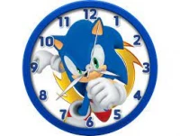 Ilustracja Zegar Ścienny Sonic Hedgehog
