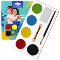 Ilustracja produktu Starpak Farby do Malowania Twarzy 6 Kolorów 528371