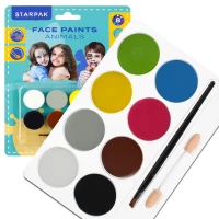 Ilustracja produktu Starpak Farby do Malowania Twarzy 8 Kolorów Zwierzątka 528372