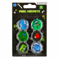 Ilustracja produktu Starpak Magnesy Kolorowe Pixel 6szt 528366