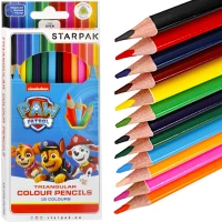 Ilustracja produktu  STARPAK Kredki Ołówkowe 12 Kolorów Psi Patrol 490879