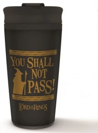 Ilustracja produktu Kubek Termiczny Metalowy Władca Pierścieni - You shall not pass