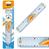 Ilustracja BIC Linijka 20 cm z Gumowym Uchwytem 594678 9926561