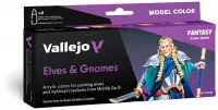 Ilustracja produktu Vallejo: 70.242 - Model Color - Fantasy - Elves & Gnomes (8x18 ml)