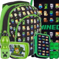 Ilustracja produktu Astra Zestaw Szkolny Minecraft 5el. Plecak 502021200 + Worek 507020200 + Piórnik 503020200 + 511021001 + 511021002