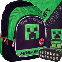 Ilustracja produktu Astra Zestaw Szkolny Minecraft 3el. Plecak 502022132 + Worek 507022041 + Piórnik 505021201