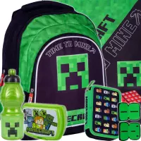 Ilustracja produktu Astra Zestaw Szkolny Minecraft 5el. Plecak 502022132 + Worek 507022041 + Piórnik 503020200 + 511021001 + 511021002
