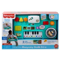 Ilustracja Fisher Price Muzyczny Stolik DJ Zabawka Edukacyjna HRB65