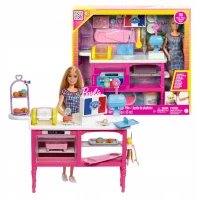 Ilustracja produktu Mattel Barbie Zestaw Ciastkarnia + Lalka HJY19