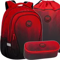 Ilustracja produktu CoolPack Zestaw Szkolny Gradient Cranberry 3el. Plecak F002756 + Worek F070756 + Piórnik F062756