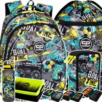 Ilustracja CoolPack Zestaw Szkolny Goal Time 5el. Plecak Jerry F029701 + Piórnik F067701 + Worek F070701