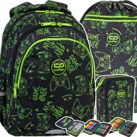 Ilustracja produktu  CoolPack Zestaw Szkolny Game Night 3el. Plecak Jerry F029711 + Piórnik F067711 + Worek F070711