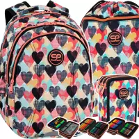 Ilustracja produktu CoolPack Zestaw Szkolny Chocolove 3el. Plecak F048707+ Piórnik F067707 + Worek F070707