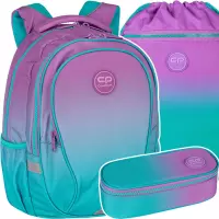 Ilustracja produktu CoolPack Zestaw Szkolny Gradient Blueberry 3el. Plecak F002505 + Piórnik E62505/F + Worek E70505