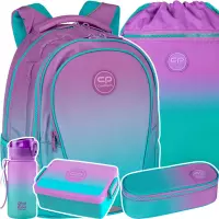 Ilustracja produktu CoolPack Zestaw Szkolny Gradient Blueberry 5el. Plecak F002505 + Piórnik E62505/F + Worek E70505