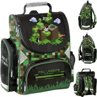Ilustracja produktu Paso Tornister Szkolny Pixel Green PP25PX-525