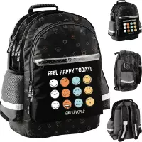 Ilustracja produktu Paso Plecak Szkolny Feel Happy SM25LR-116