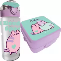 Ilustracja produktu St. Majewski Zestaw Śniadaniowy Pusheen Violet Bidon 679780 + Śniadaniówka 679810