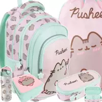 Ilustracja produktu St.Majewski Zestaw Szkolny 5el. BPL-58 Pusheen Pink Plecak 679438 + Worek 679469 + Piórnik 679520