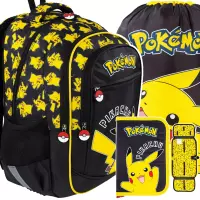 Ilustracja produktu St.Majewski Zestaw Szkolny 3el. BPL-59 Pokemon Plecak 723701 + Worek 723695 + Piórnik 723664