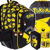 Ilustracja produktu St.Majewski Zestaw Szkolny 3el. BPL-59 Pokemon Plecak 723701 + Worek 723695 + Piórnik 723671