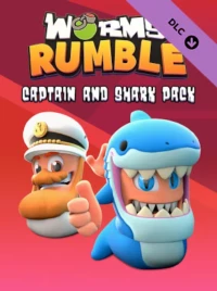 Ilustracja produktu Worms Rumble: Captain & Shark Double Pack PL (DLC) (PC) (klucz STEAM)
