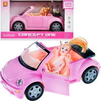 Ilustracja produktu Auto Garbusek z Napędem Dla Lalki Barbie Dźwięk 418790