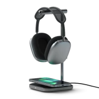 Ilustracja produktu Satechi Headphone Stand 2in1 - Podstawka do AirPods Max oraz Ładowarka Space Gray