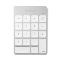 Ilustracja produktu Satechi Slim Wireless Keypad - Aluminiowa Klawiatura Numeryczna Bluetooth Silver