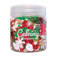 Ilustracja produktu Interdruk Cekiny Do Dekoracji 30g Winter Kolorowe 337191