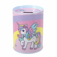 Ilustracja produktu Starpak Skarbonka Metalowa Okrągła Unicorn 536708