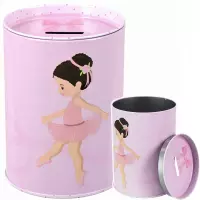 Ilustracja produktu Starpak Skarbonka Metalowa Okrągła Balerina 536709