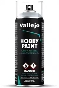 Ilustracja produktu Vallejo: 28.021 - Hobby Paint Spray - Silver (400 ml)