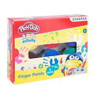 Ilustracja produktu Starpak Play Doh Farby do Malowania Palcami 6 kolorów 453900