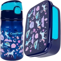Ilustracja produktu CoolPack Zestaw Śniadaniowy Happy Unicorn Bidon Z01549 + Śniadaniówka Z05549