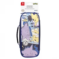 Ilustracja HORI SWITCH OLED Etui na Konsole CARGO POUCH Pikachu, Gengar, Mimikyu