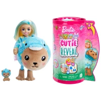 Ilustracja Mattel Lalka Barbie Cutie Rev Kostium Delfin HRK30 