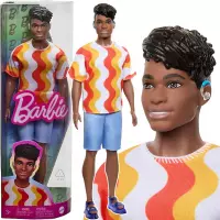 Ilustracja produktu Mattel Barbie Lalka Stylowy Ken T-Shirt HRH23 