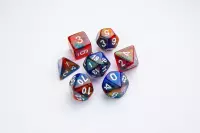 Ilustracja produktu Gamegenic: Galaxy Series - RPG Dice Set - Zestaw 7 Kości - Mars