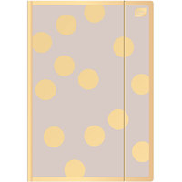 Ilustracja Interdruk Teczka z Gumką A4 Satin Gold Dots Złote Kółka 292933
