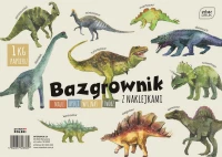 Ilustracja Interdruk Bazgrownik A4 z naklejkami Dinozaury 323385