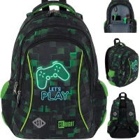 Ilustracja produktu St.Right Plecak Szkolny BP-26 Dark Game 653889