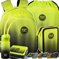 Ilustracja produktu CoolPack Zestaw Szkolny Gradient Lemon 5el. Plecak Jerry E29510/F + Worek E70510 + Piórnik E67510/F
