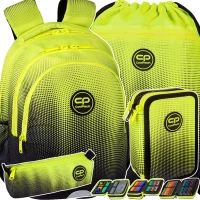 Ilustracja produktu CoolPack Zestaw Szkolny Gradient Lemon 4el. Plecak Jerry E29510/F + Worek E70510 + Piórnik E67510/F
