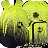Ilustracja produktu CoolPack Zestaw Szkolny Gradient Lemon 3el. Plecak Jerry E29510/F + Worek E70510 + Piórnik E66510