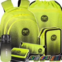 Ilustracja produktu CoolPack Zestaw Szkolny Gradient Lemon 6el. Plecak Jerry E29510/F + Worek E70510 + Piórnik E67510/F