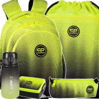 Ilustracja produktu CoolPack Zestaw Szkolny Gradient Lemon 5el. Plecak Jerry E29510/F + Worek E70510 + Piórnik E61510