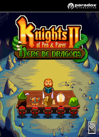 Ilustracja Knights of Pen & Paper 2 - Here Be Dragons (PC/MAC/LX) DIGITAL (klucz STEAM)